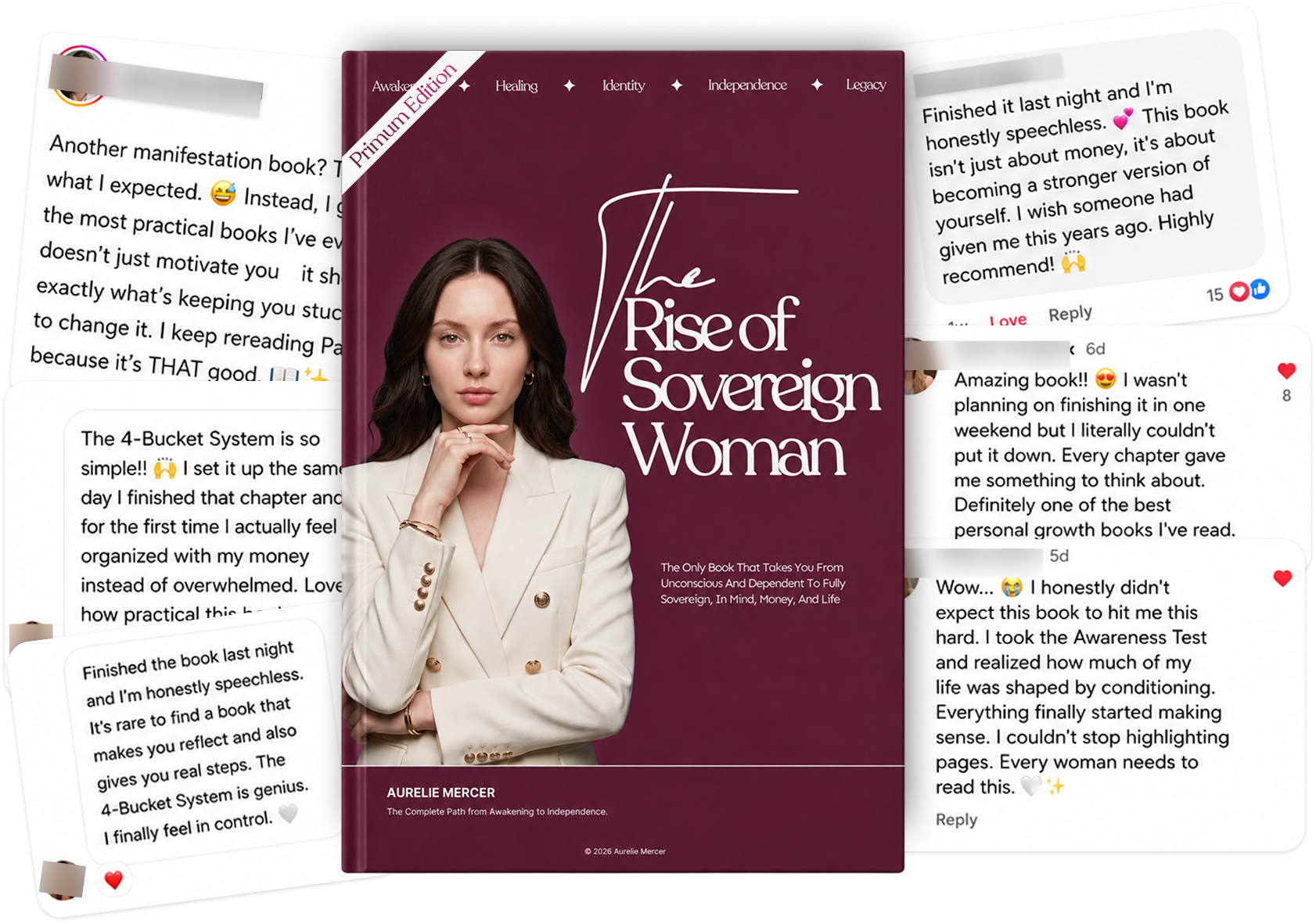 Reader testimonials around The Rise of Sovereign Woman book